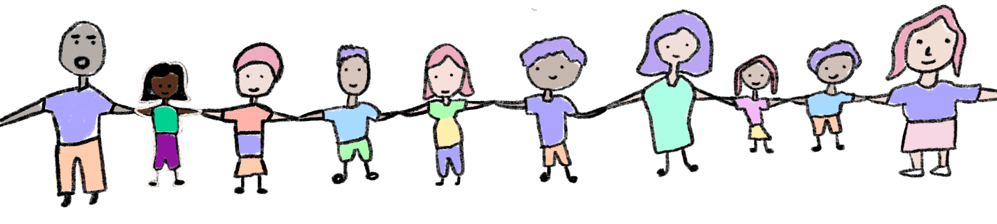 Kids holding hands - 0 aligned