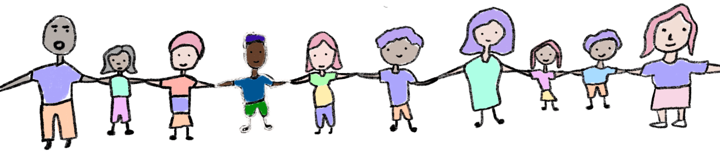 Kids holding hands - 1 aligned